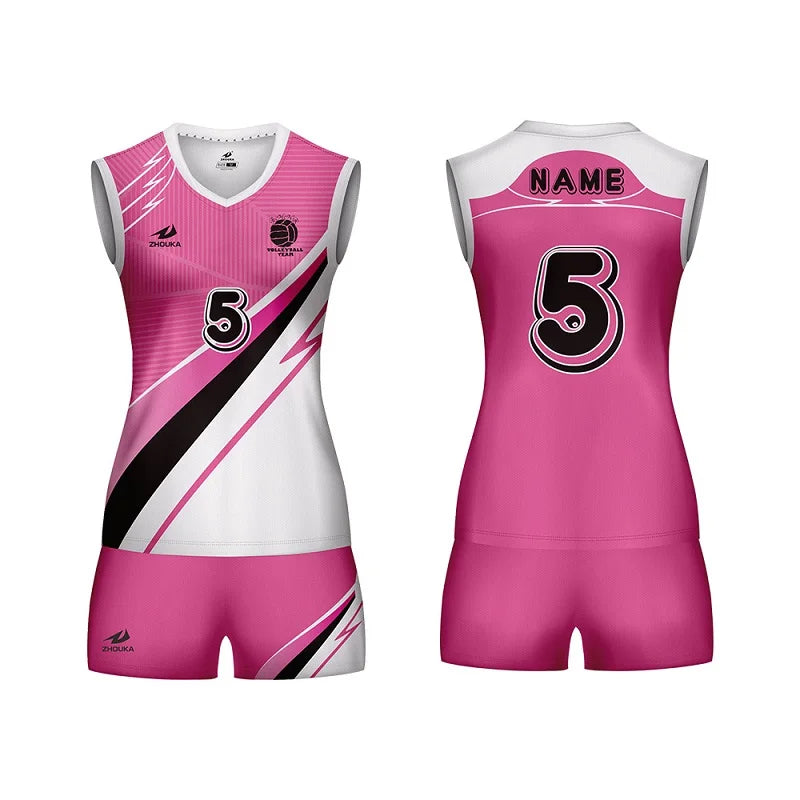 Professional DIY Volleyball Uniform Volleyball Women Training Sublimation Custom Sports Sweatshirt Suit For Tennis