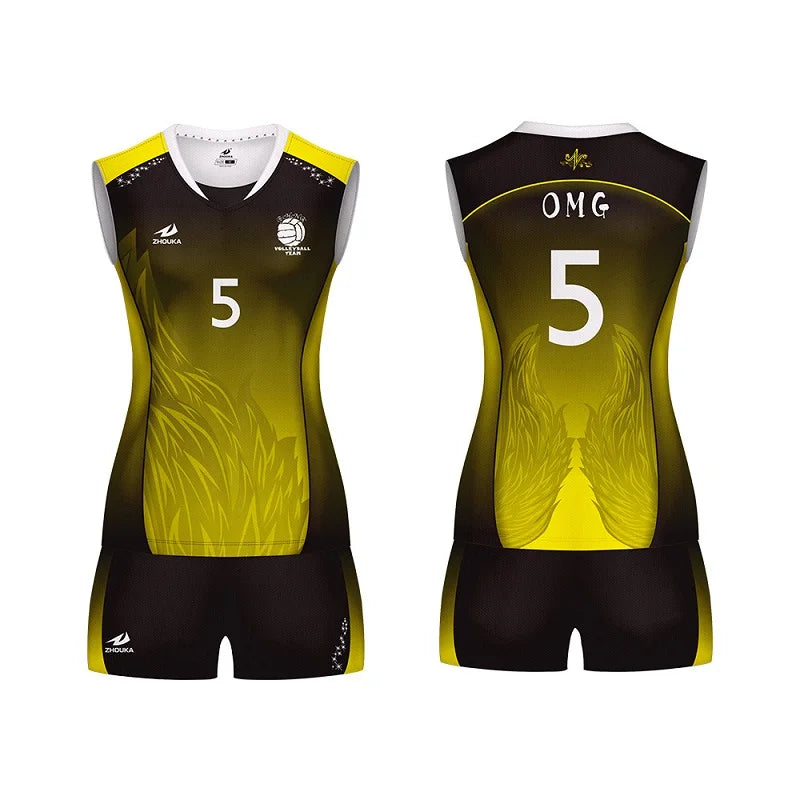 Women Men Volleyball Uniform Sports Suit Female Can Custom Sublimation Breathable Volley Ball Clothing Volleyball Jersey