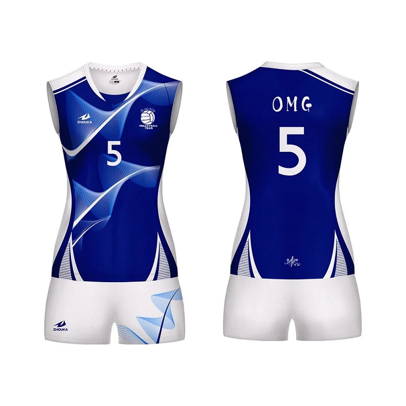 Professional DIY Volleyball Uniform Volleyball Women Training Sublimation Custom Sports Sweatshirt Suit For Tennis