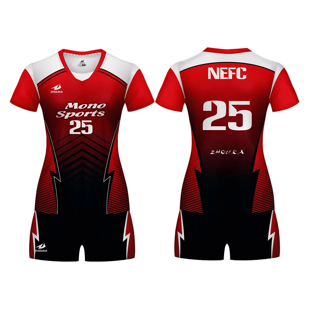 Women Men Volleyball Uniform Sports Suit Female Can Custom Sublimation Breathable Volley Ball Clothing Volleyball Jersey