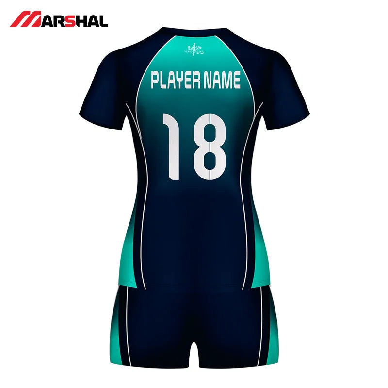 Women Men Volleyball Uniform Sports Suit Female Can Custom Sublimation Breathable Volley Ball Clothing Volleyball Jersey