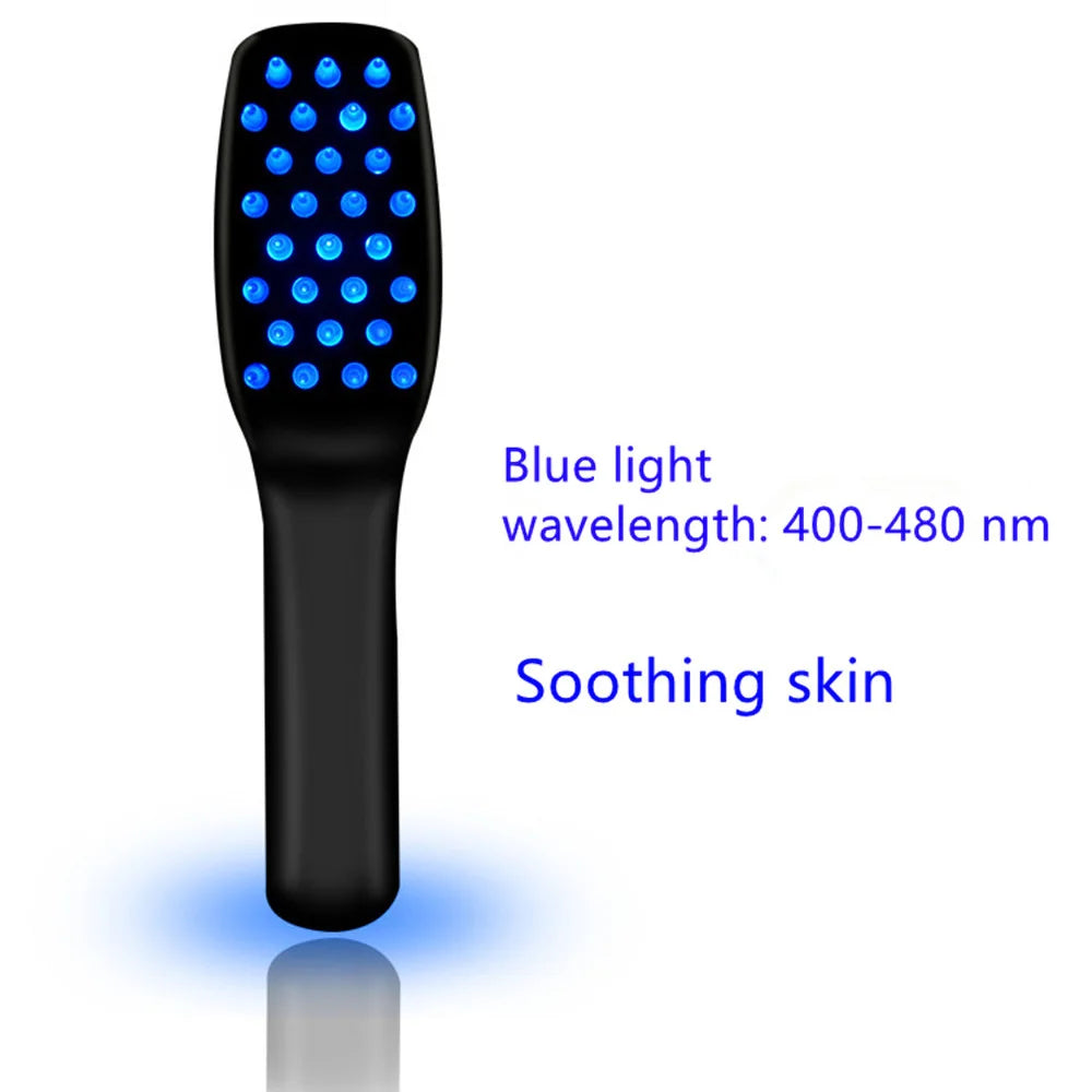 Electric Vibration Massage Comb Blue and Red Light Hair Growth Massage Hair Brush Anti Hair Loss Phototherapy Electric Combs