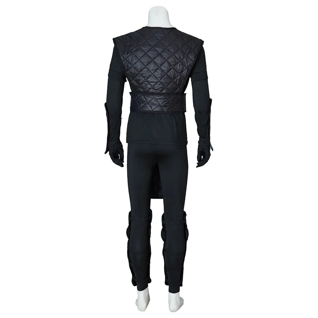 Noob Saibot cosplay game Mortal 16th costume suit with face covering Shotokan ninja black warrior uniform suit in stock