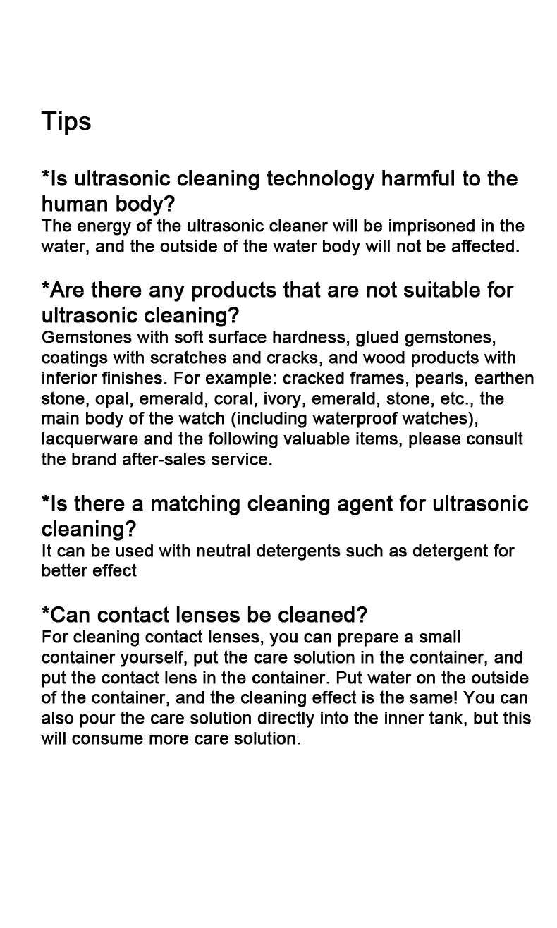 Mini Jewelry Cleaner Portable Glasses Braces Cleaning Machine Multifunctional Bath Vibration Cleaner Home Cleaning Products