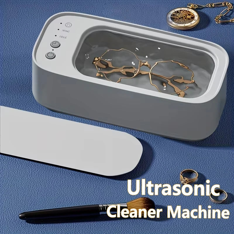 Ultrasonic Cleaner Machine Portable 450ML Jewelry Glasses Cleaning 45KHZ Ultrasound High Frequency Ultrasonic Cleaning Bath