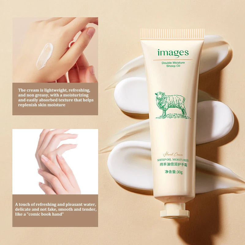 Sheep Oil Whitening Hand Cream Anti-wrinkle Remove Black Brightening Soften Skin Moisturizing Cracked Repair Hand Skin Care