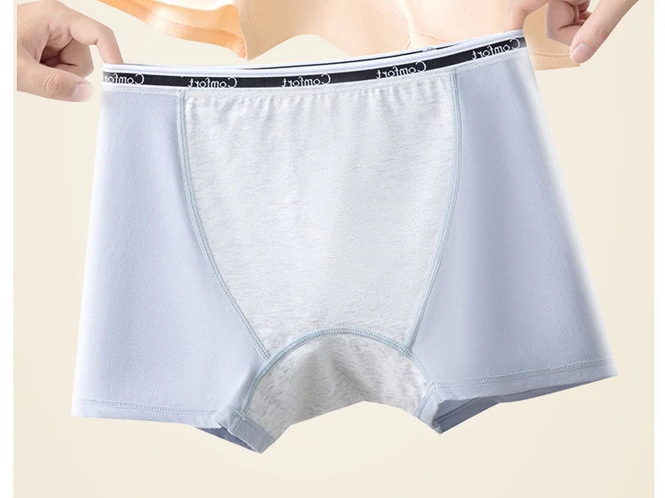 1pcs Cotton Women's Menstrual Panties Physiological Pants Leak Proof Underwear Ladies Period Panty High Waist Safety Briefs