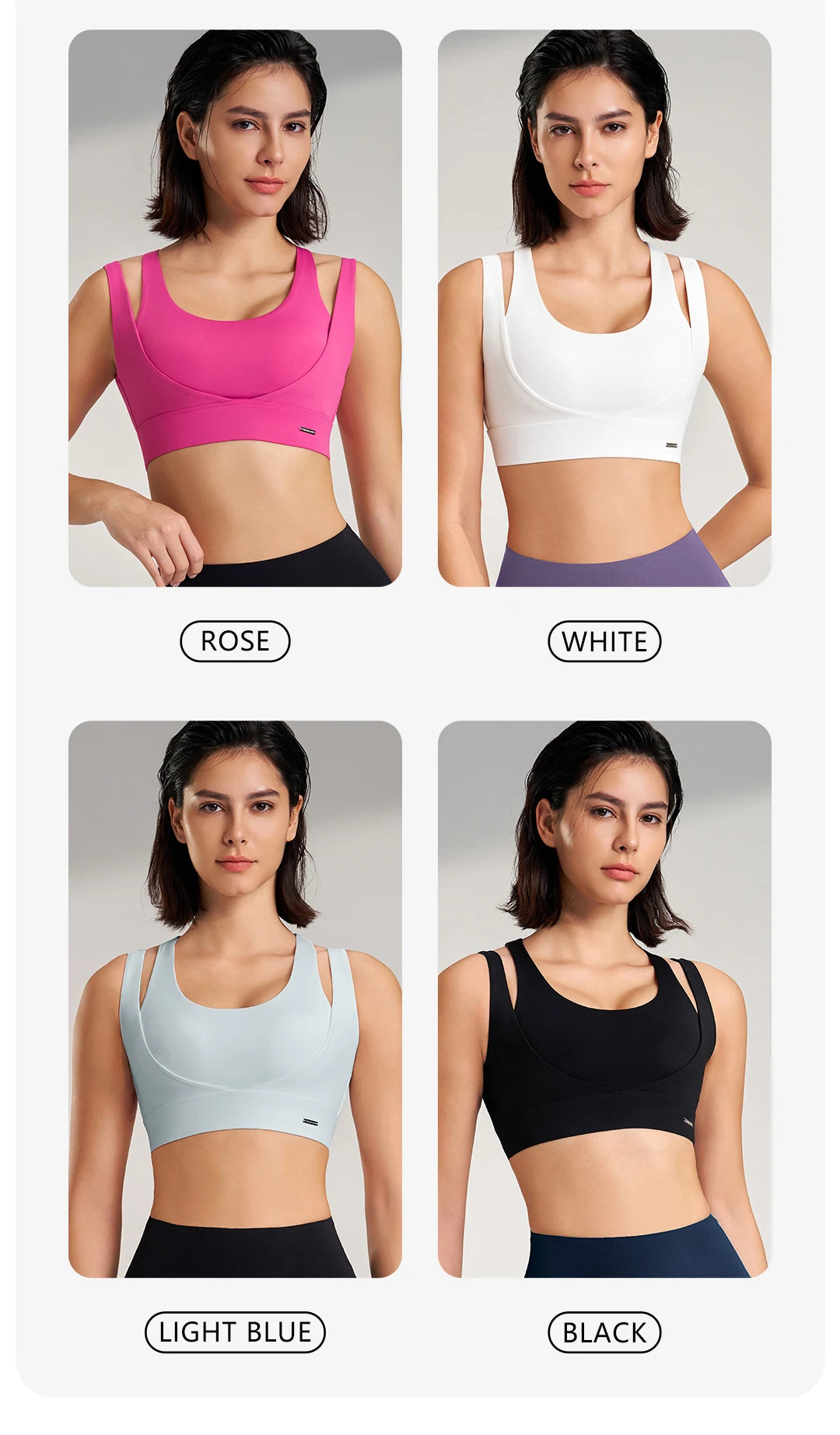 Sports Tops Women's Gym Sexy Underwear Sports Bra Tank Top Gathering Shockproof Women's Sports Underwear High Elasticity