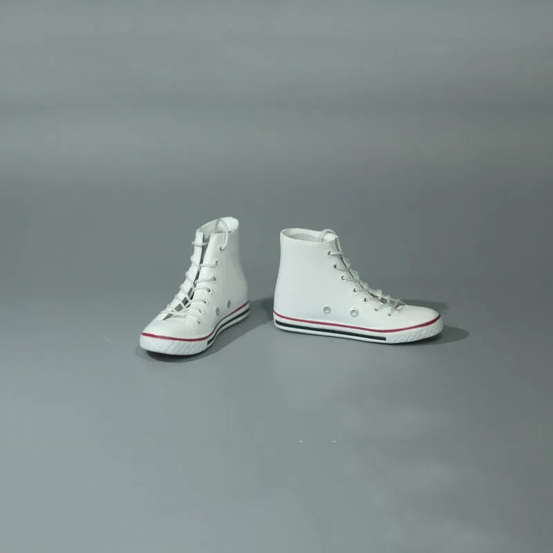 1/6 Scale Male Female Casual Canvas Sneakers Flat Shoes With Shoelace Model for 12 Inches Action Figure Body