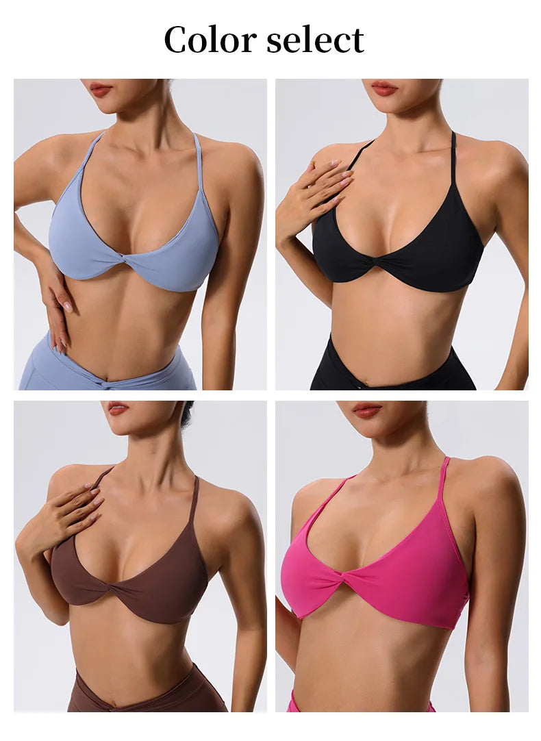 Women Sports Bra Top Push Up Fitness Yoga Bra Underwear Sport Tops For Women Breathable Fitness Running Vest Gym Wear Crop Top