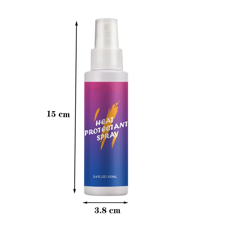 Heat Protectant Spray For Hair Care Anti-frizz Thermal Protection Spray For Perm Curly Hair Shine Quick Dry Heat Protection 1Pcs