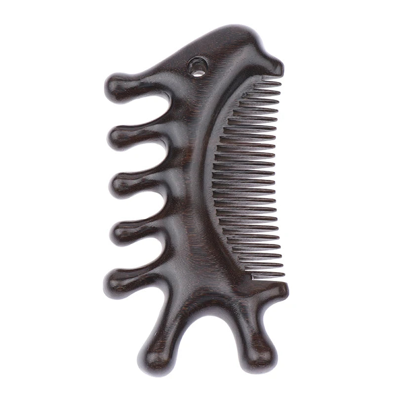 Sandalwood Massage Comb Head Neck Nose Cheeks Hair Multifunctional Massage Comb Body Meridian Comb